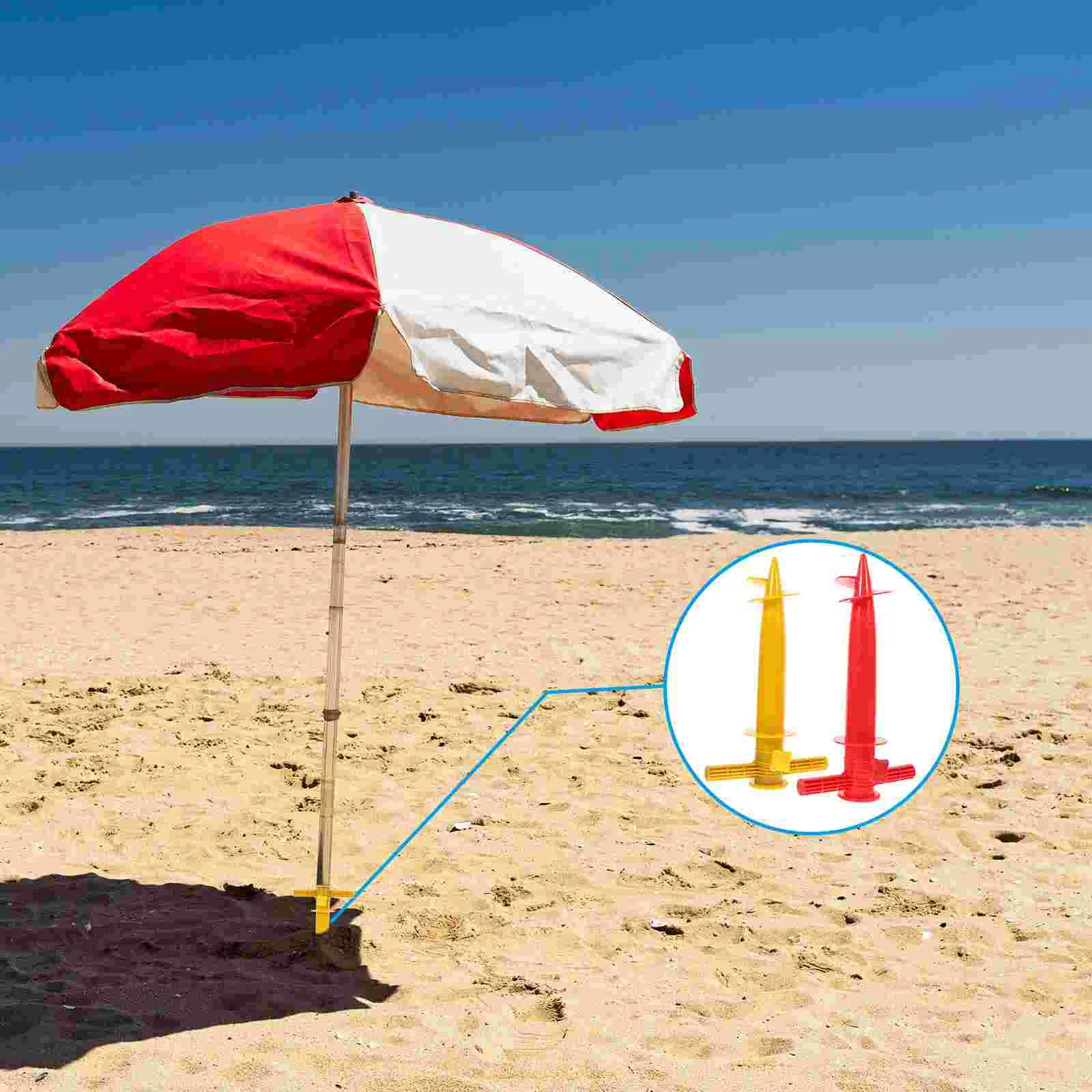 2 Pcs Beach Umbrella Outdoor Anchor Accessory Fixing Fishing Pole Holder Convenient Heavy Duty Base
2 Pcs Beach Umbrella Outdoor Anchor Accessory Fixing Fishing Pole Holder Convenient Heavy Duty Base