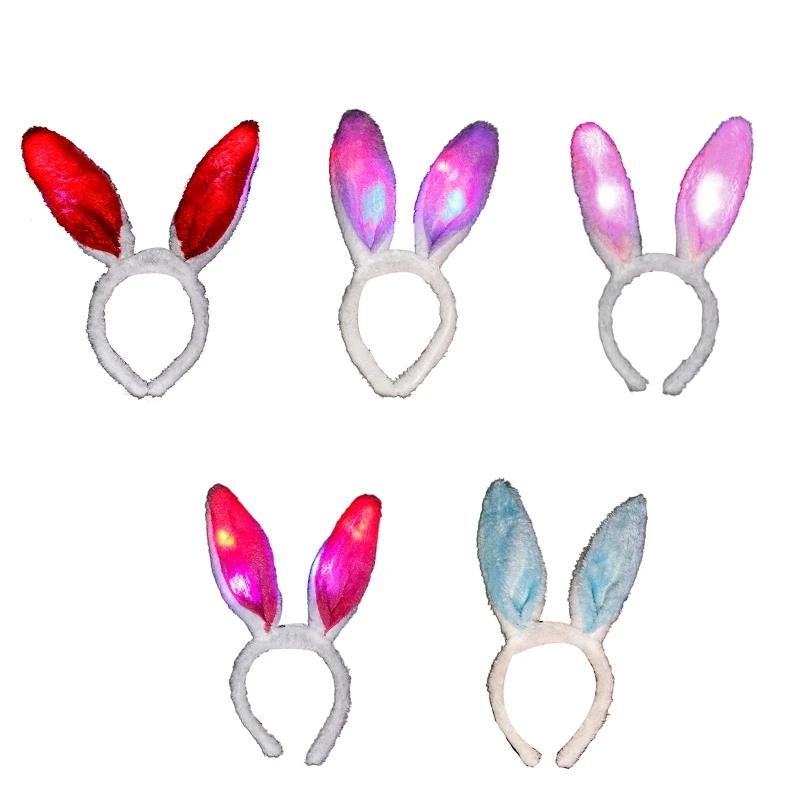 Creative Hair Hoop Glowing Plush Hairpin Rabbit Ears Plush Headband All-match LED Tiara Cosplay Toys for Cosplayer
Creative Hair Hoop Glowing Plush Hairpin Rabbit Ears Plush Headband All-match LED Tiara Cosplay Toys for Cosplayer