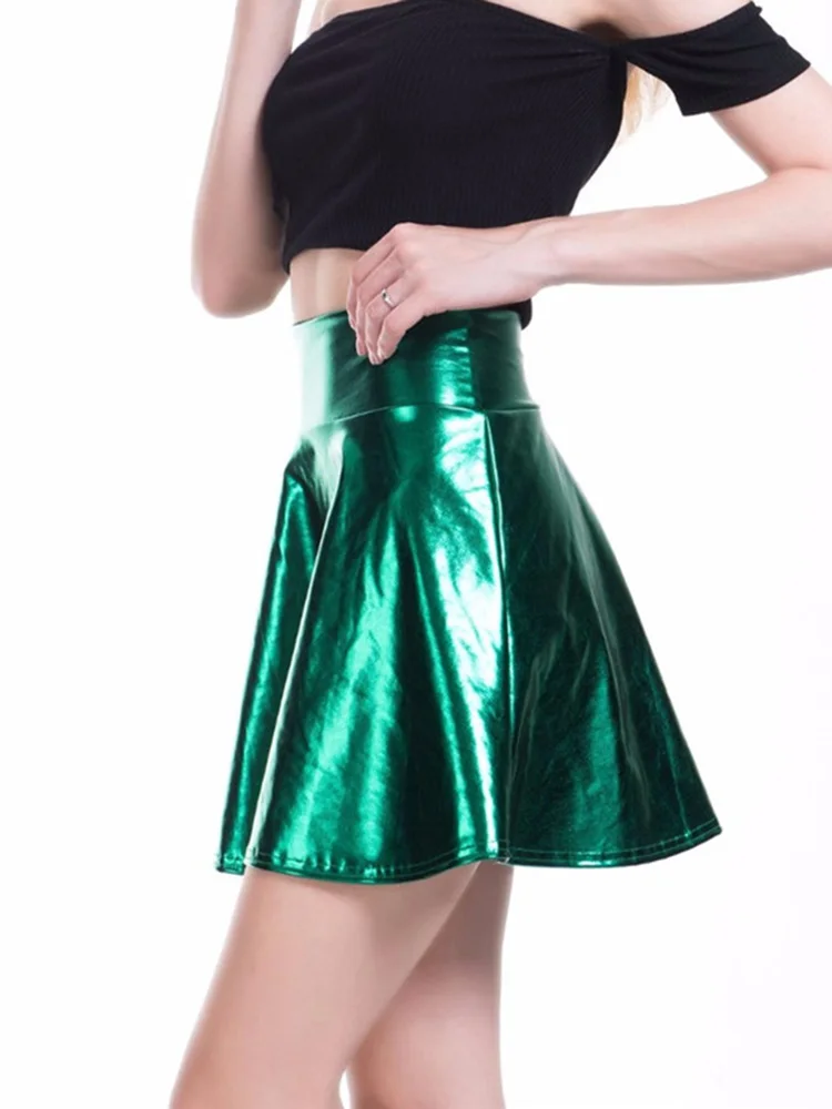 CUHAKCI Summer Pleated Skirts Women Short Sexy Elastic High Waist Solid Casual Green Silver Gold Pink Mini Party Clubwear 
CUHAKCI Summer Pleated Skirts Women Short Sexy Elastic High Waist Solid Casual Green Silver Gold Pink Mini Party Clubwear