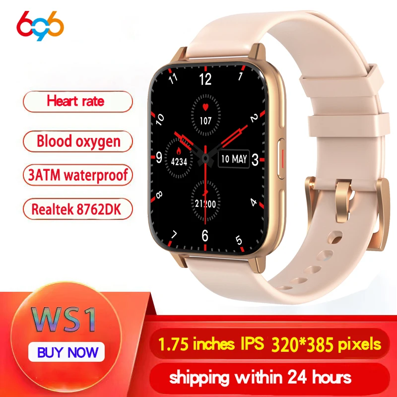 Smart Watch Men Heart Rate Blood Oxygen 3ATM Waterproof Smartwatch Password Sport Fitness Tracker For IOS Android Realtek 8762DK
Smart Watch Men Heart Rate Blood Oxygen 3ATM Waterproof Smartwatch Password Sport Fitness Tracker For IOS Android Realtek 8762DK