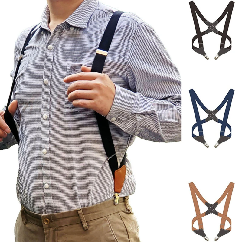 Men's Suspenders Adjustable Braces X Shape Elastic Strap Side Clip Crossover Adult Suspensorio Trousers Apparel Accessories
Men's Suspenders Adjustable Braces X Shape Elastic Strap Side Clip Crossover Adult Suspensorio Trousers Apparel Accessories