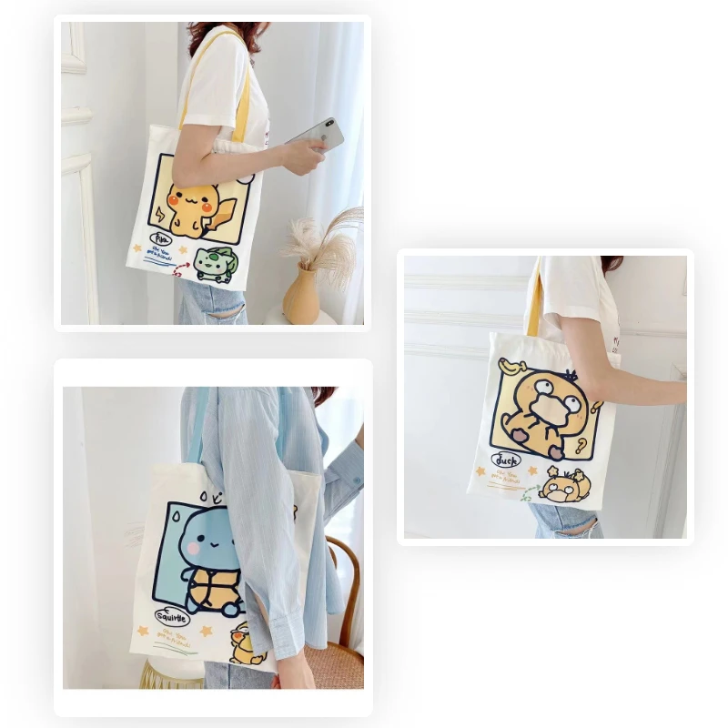 Anime Pokemon Canvas Bag Large Capacity Shoulder Bag Cartoon Cute Shopping Bag Zipper Canvas Bag Cute Boys and Girls Student Bag
Anime Pokemon Canvas Bag Large Capacity Shoulder Bag Cartoon Cute Shopping Bag Zipper Canvas Bag Cute Boys and Girls Student Bag
