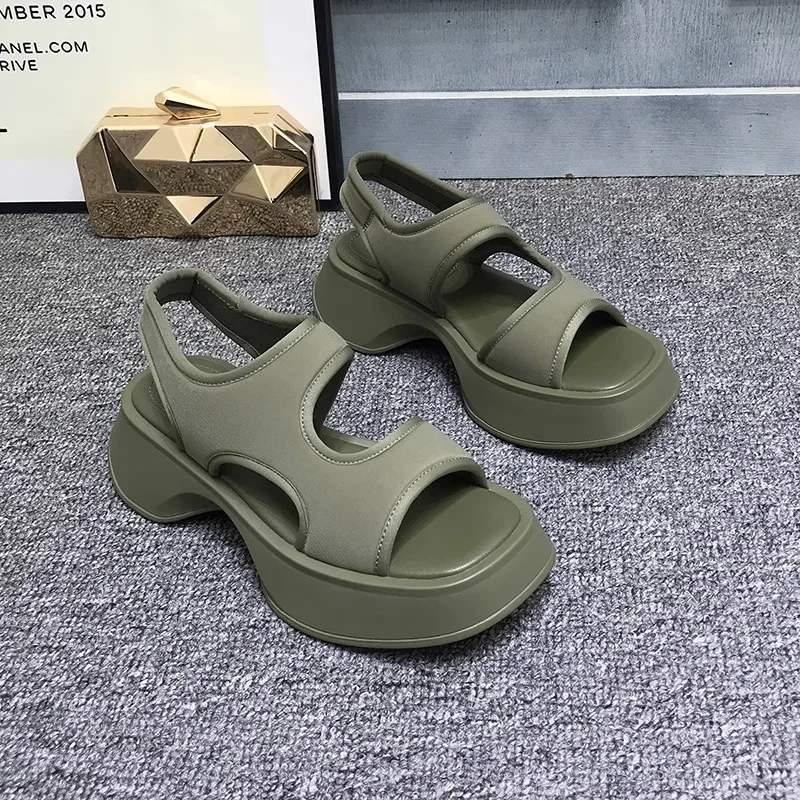 Platform Women Sandals 2023 with Footbed Lady Flat Heel Rome Sandals Beach Shoes Heeled Sandals for Woman Platform Wedge Sandals
Platform Women Sandals 2023 with Footbed Lady Flat Heel Rome Sandals Beach Shoes Heeled Sandals for Woman Platform Wedge Sandals