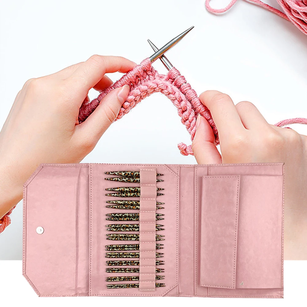 Knitting Needles 12 Pairs Circular Bamboo Knitting Needles Sewing Accessories DIY Yarn Weave Knit Tools with Storage Bag
Knitting Needles 12 Pairs Circular Bamboo Knitting Needles Sewing Accessories DIY Yarn Weave Knit Tools with Storage Bag