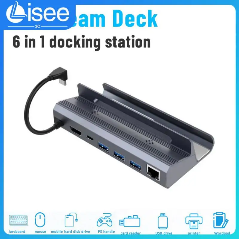 Aluminum Alloy 6-in-1 Steam Deck Hub 100W Usb 3.0 Hub Portable High-speed Usb Hub Adapter Office Accessories Multifunctional
Aluminum Alloy 6-in-1 Steam Deck Hub 100W Usb 3.0 Hub Portable High-speed Usb Hub Adapter Office Accessories Multifunctional