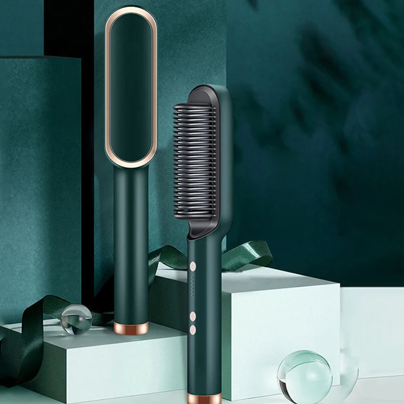 Hair Straightener Dual-Purpose Straight Hair Comb Electric Comb Heating Comb Negative Ion Straight Lazy Straight Hair Curler
Hair Straightener Dual-Purpose Straight Hair Comb Electric Comb Heating Comb Negative Ion Straight Lazy Straight Hair Curler