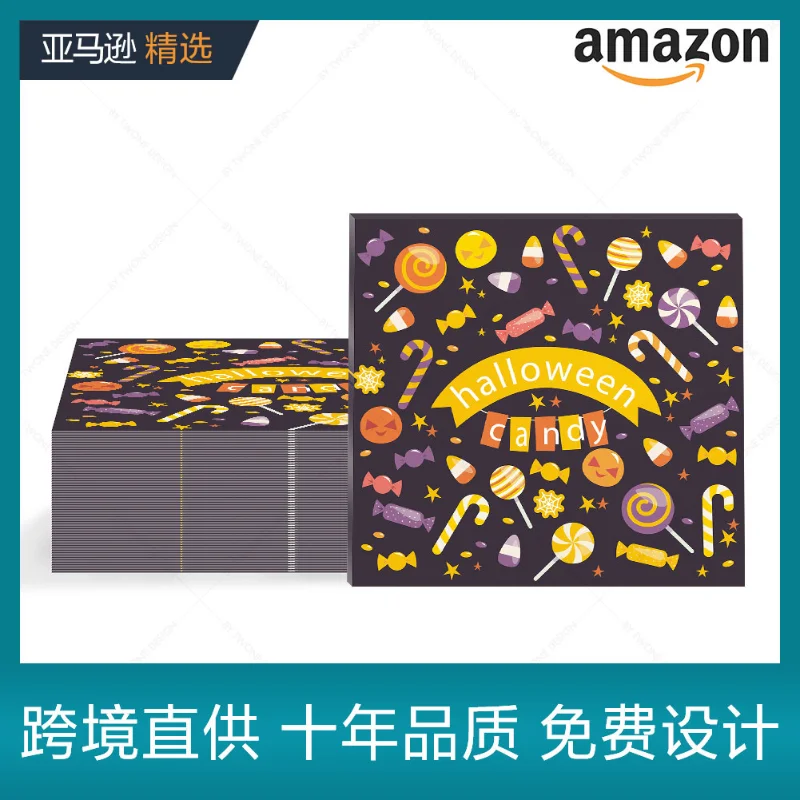 Unscented Summer Halloween Candy Coloured Napkins Pumpkin Printed Tissue Paper Plate Butterfly Bone Bart Paper 20pcs
Unscented Summer Halloween Candy Coloured Napkins Pumpkin Printed Tissue Paper Plate Butterfly Bone Bart Paper 20pcs