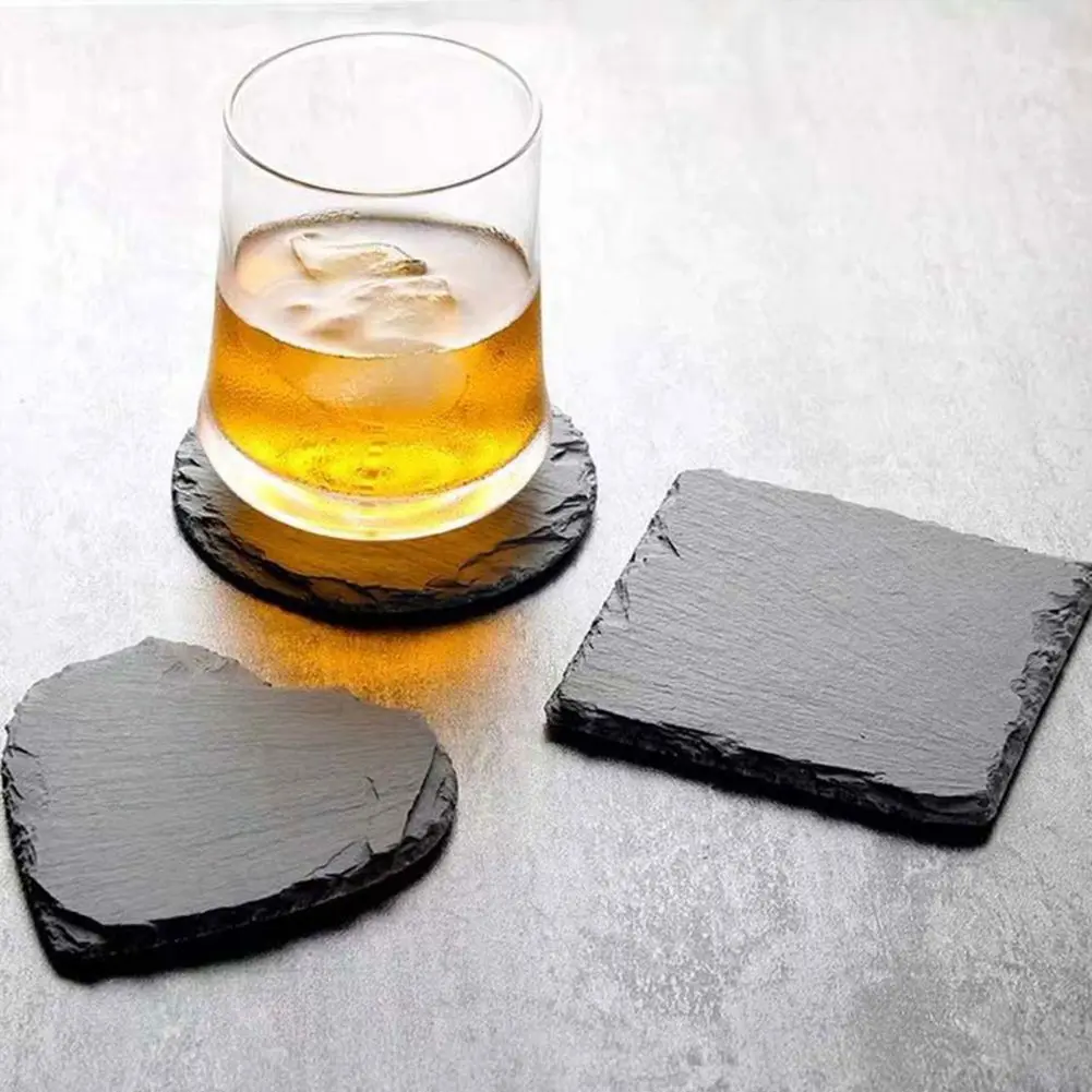 10*10CM Natural Slate Drink Coasters Glass Mug Cup Mats Drink Cup Pats Table Placemats Pizza Fruit Tray
10*10CM Natural Slate Drink Coasters Glass Mug Cup Mats Drink Cup Pats Table Placemats Pizza Fruit Tray