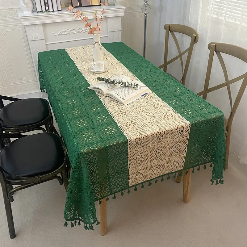 Cloth woven hollow out 2023 meters green stitching thread table cloth art is a rectangle_AN2293
Cloth woven hollow out 2023 meters green stitching thread table cloth art is a rectangle_AN2293