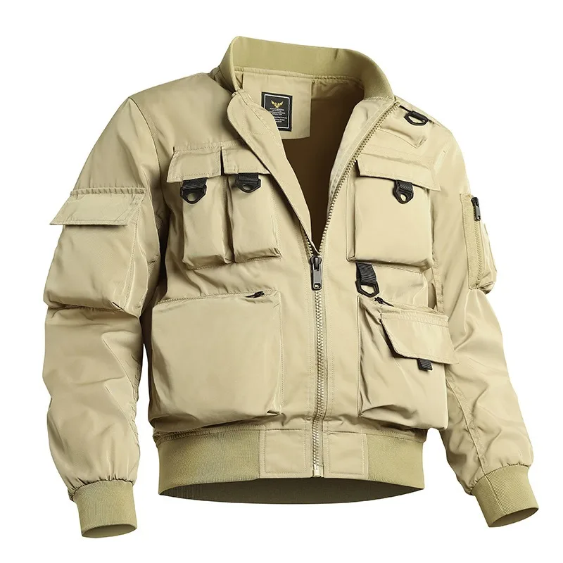 Spring Autumn Men Military Bomber Short Jackets Multi-pocket Windbreaker Coat Male Windproof Casual Outerwear Tactical Jacket
Spring Autumn Men Military Bomber Short Jackets Multi-pocket Windbreaker Coat Male Windproof Casual Outerwear Tactical Jacket