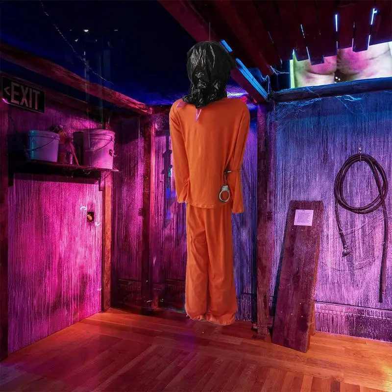 Halloween Prison Inmate Costume Props Outdoor Yard Creepy Decoration Horror Haunted House Halloween Party Supplies
Halloween Prison Inmate Costume Props Outdoor Yard Creepy Decoration Horror Haunted House Halloween Party Supplies