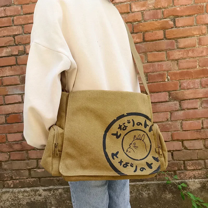 The Totoro and My Neighbor Totoro Canvas Messenger Bag Cartoon Students tote bag Crossbody Bags with Mutiple Pockets and zippers
The Totoro and My Neighbor Totoro Canvas Messenger Bag Cartoon Students tote bag Crossbody Bags with Mutiple Pockets and zippers