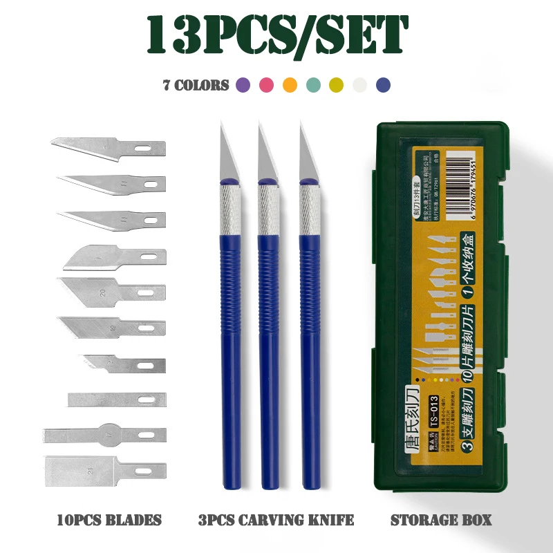 Engraving Non-Slip Metal Scalpel Knife Kit with 10pcs Blades Cutter Craft Knives for Mobile Phone PCB Repair Hand Tools
Engraving Non-Slip Metal Scalpel Knife Kit with 10pcs Blades Cutter Craft Knives for Mobile Phone PCB Repair Hand Tools