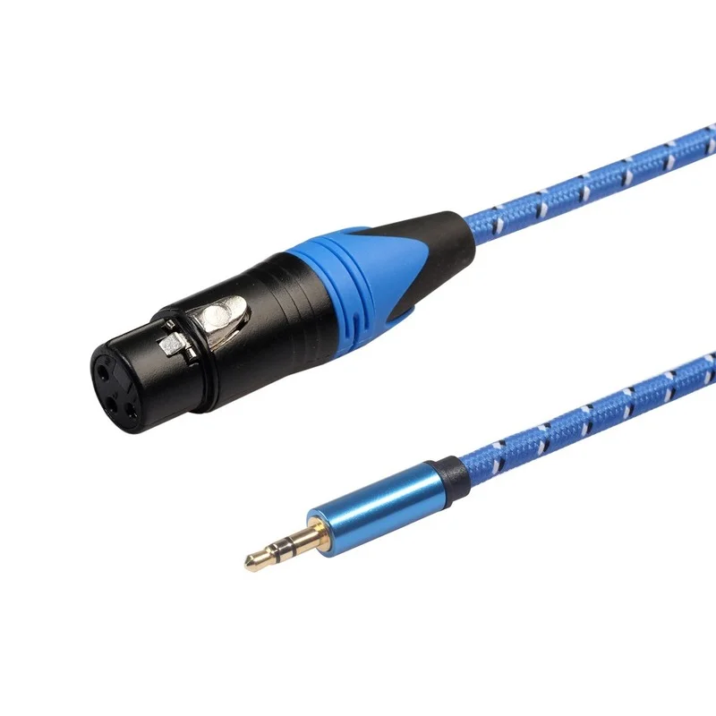 

XLR 3 Pin Female To 1/8 3.5mm Stereo Jack Mic Audio Cord Cable 3M XLR3F To 3.5 Mm TRS Microphone Connector