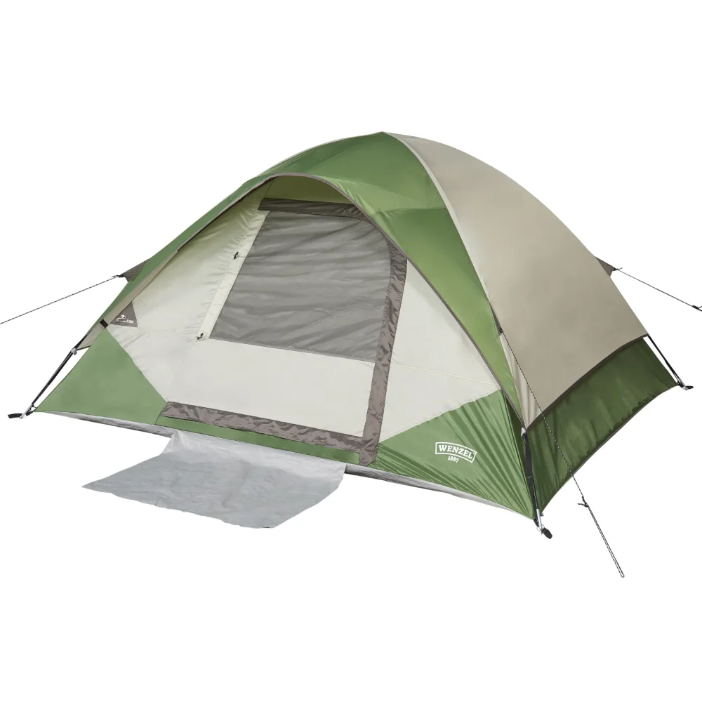 

Wenzel Jack Pine Green 4-Person Dome Tent, Camping Tent 7'x8' ,USA Fast Free Shipping