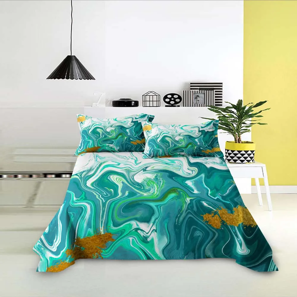 Clorful Marble Bed Sheet Soft Polyester Flat Sheet for Adults Single Twin Full King Queen Size Home Bedsheet with Pillowcase
Clorful Marble Bed Sheet Soft Polyester Flat Sheet for Adults Single Twin Full King Queen Size Home Bedsheet with Pillowcase