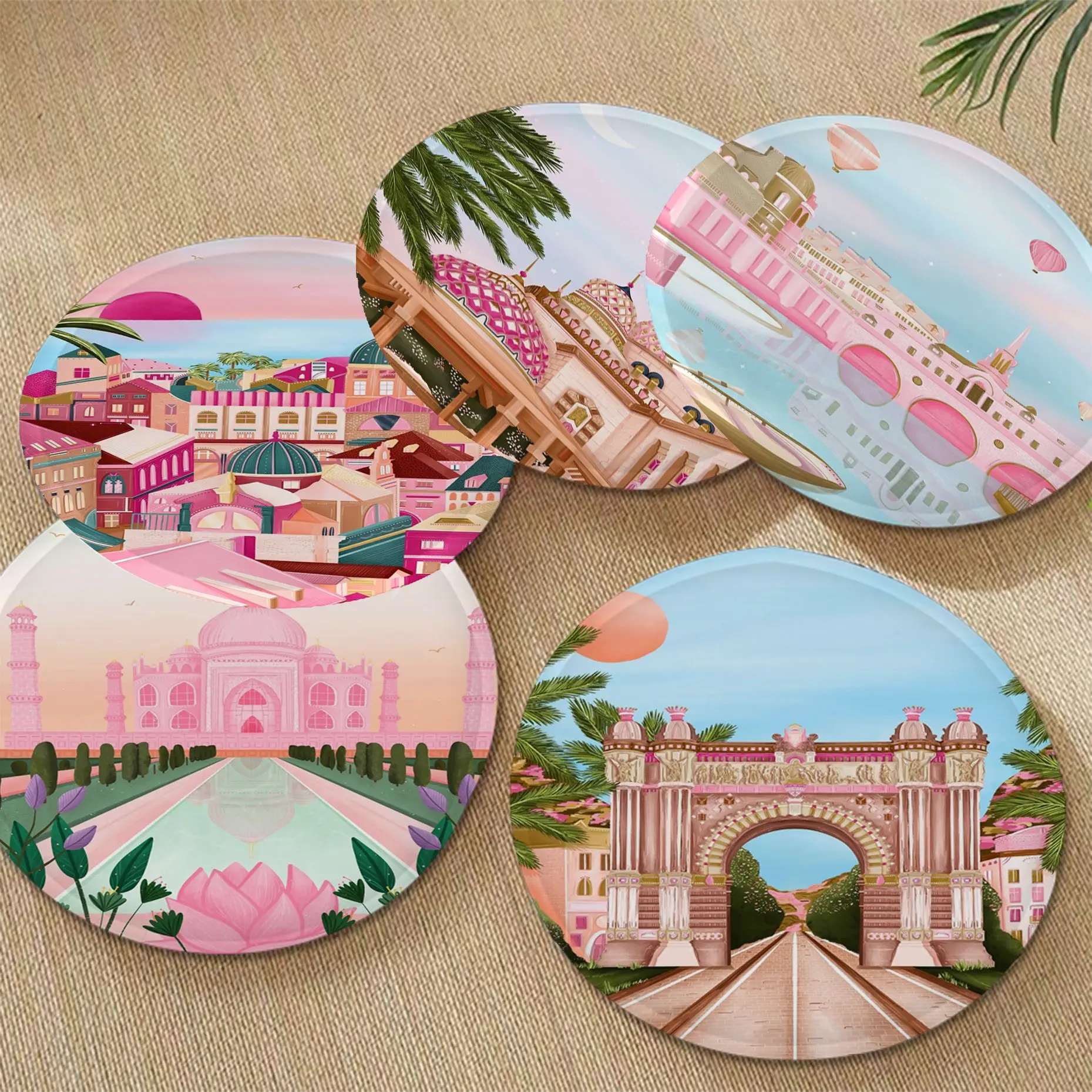 Moroccan Pink Lotus Gate Palm Building Four Seasons Chair Mat Soft Pad Seat Cushion For Dining Home Office Indoor Outdoor Seat
Moroccan Pink Lotus Gate Palm Building Four Seasons Chair Mat Soft Pad Seat Cushion For Dining Home Office Indoor Outdoor Seat