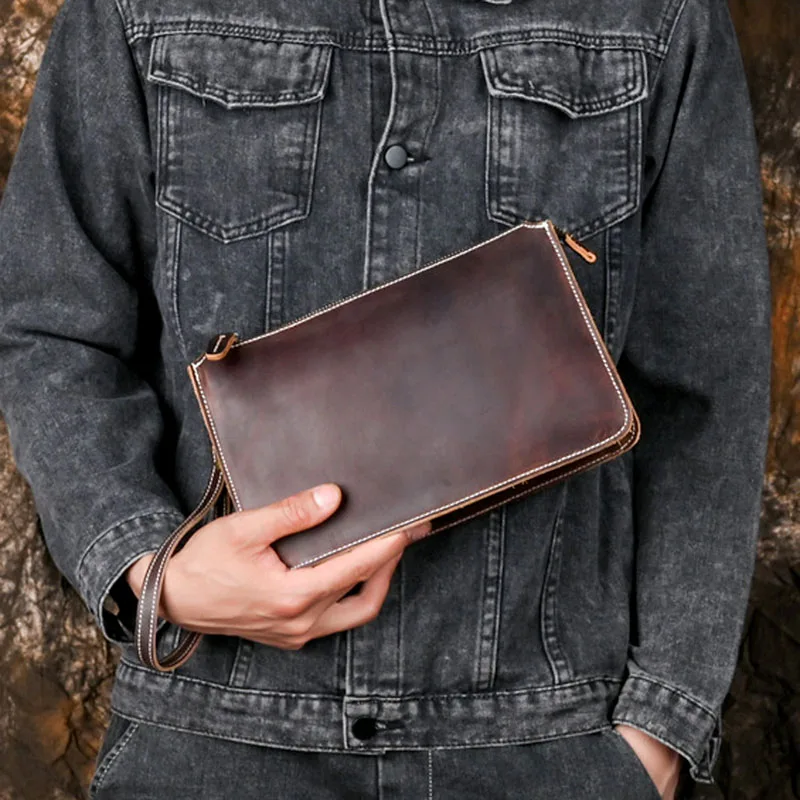 AETOO Retro Crazy Horse Leather Bag Leather Men's and Women's Casual Small Money Bag First Layer Leather Zipper Coin Purse Cros
AETOO Retro Crazy Horse Leather Bag Leather Men's and Women's Casual Small Money Bag First Layer Leather Zipper Coin Purse Cros