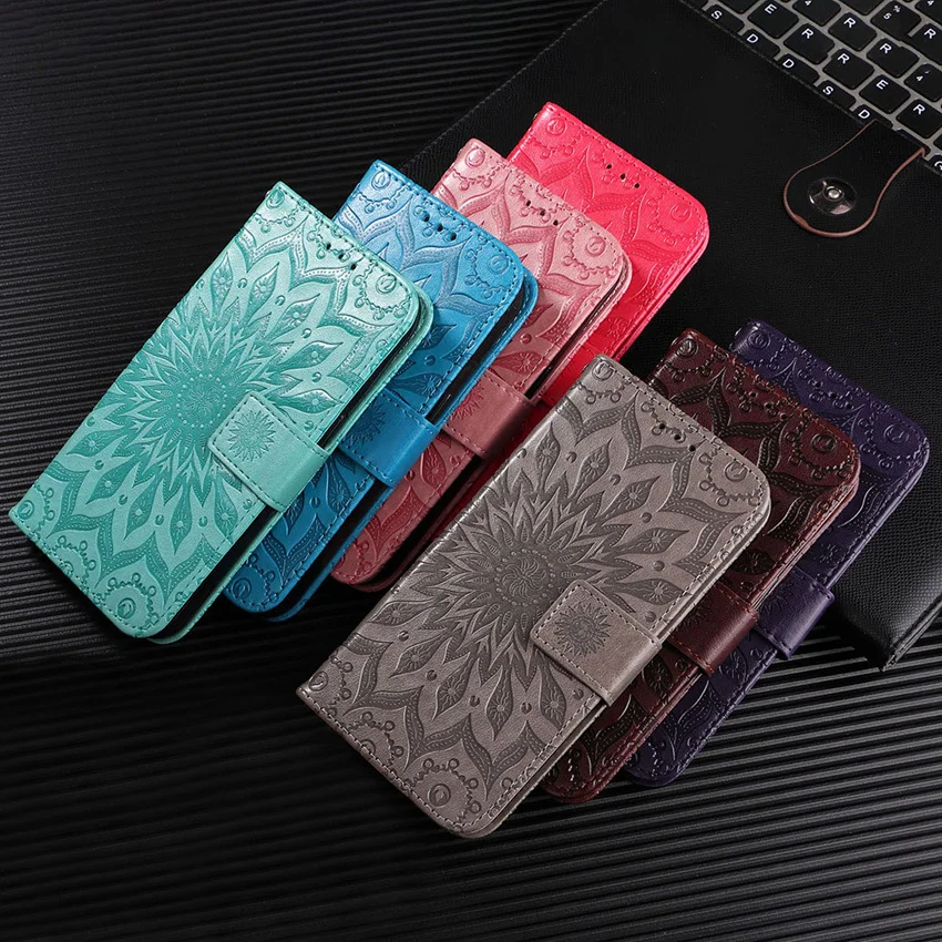 

Mandala Flip Leather Case For OPPO A15 A17 A1K A5 A3S A52 A72 A92 A53 A53S A33 A32 A55 A54 A16 A57 A77 A7 Card Phone Book Cover