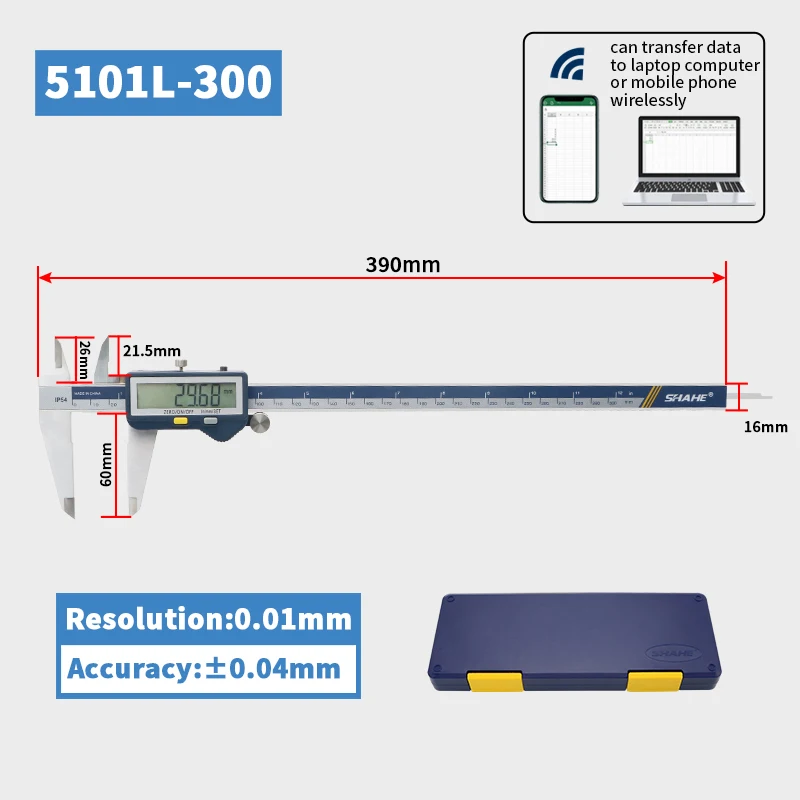 Электронный штангенциркуль Shahe 0-150 мм
Электронный штангенциркуль Shahe 0-150 мм