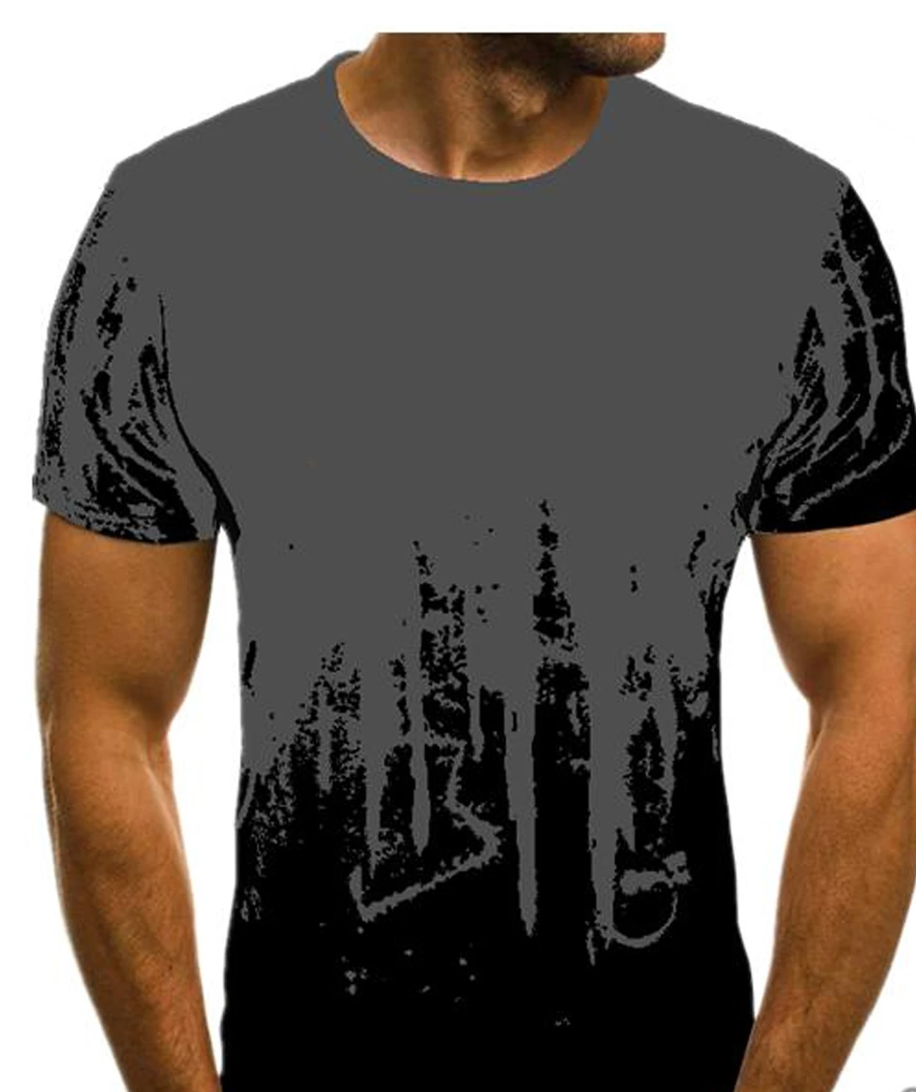 Creative trend ink T-shirt summer men's short sleeve street creative shirt short sleeve color contrast creative trend Los Angele
Creative trend ink T-shirt summer men's short sleeve street creative shirt short sleeve color contrast creative trend Los Angele