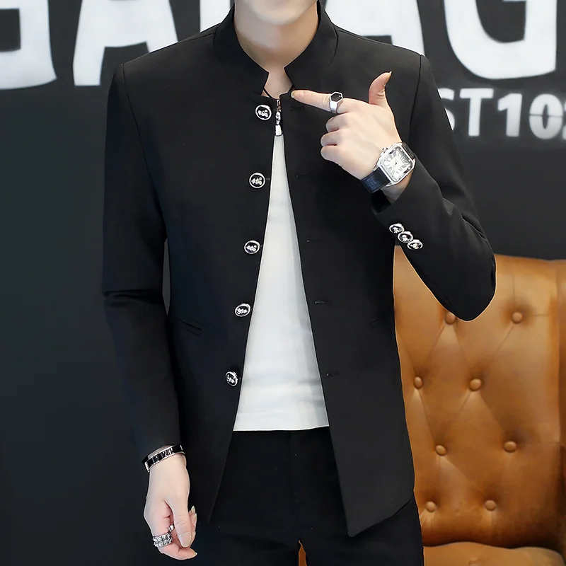 Chinese Tunic Suit Men Suit Stand Collar Fashion Men Clothing Solid Color Versatile Casual Coat Jacket Blazer Terno Masculino
Chinese Tunic Suit Men Suit Stand Collar Fashion Men Clothing Solid Color Versatile Casual Coat Jacket Blazer Terno Masculino