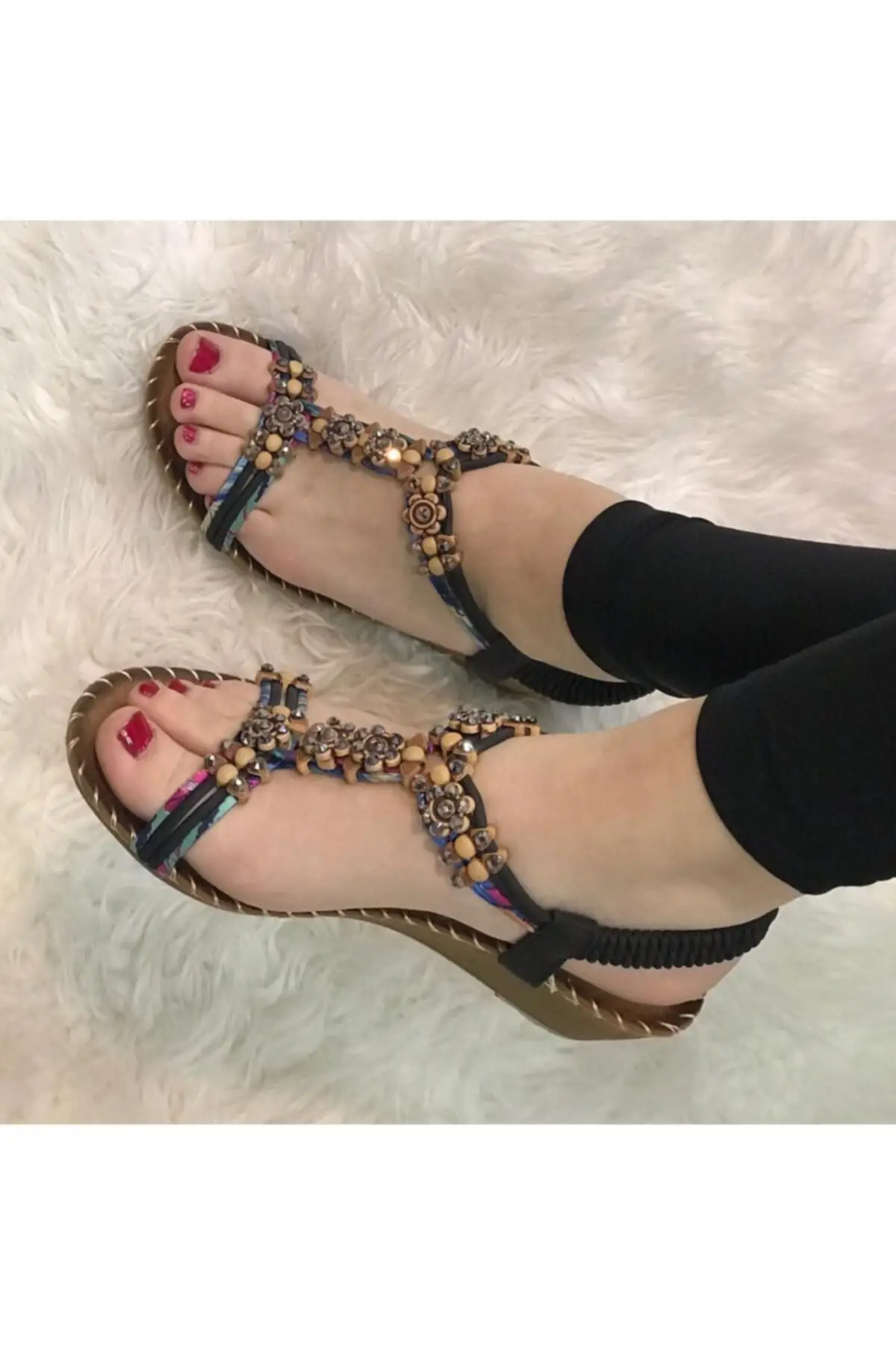 Women's Fashion Sandals black Stone Orthopedic Wedge Heel Shoes New Breathable Cool Summer Casual Ladies Light Sandals
Women's Fashion Sandals black Stone Orthopedic Wedge Heel Shoes New Breathable Cool Summer Casual Ladies Light Sandals