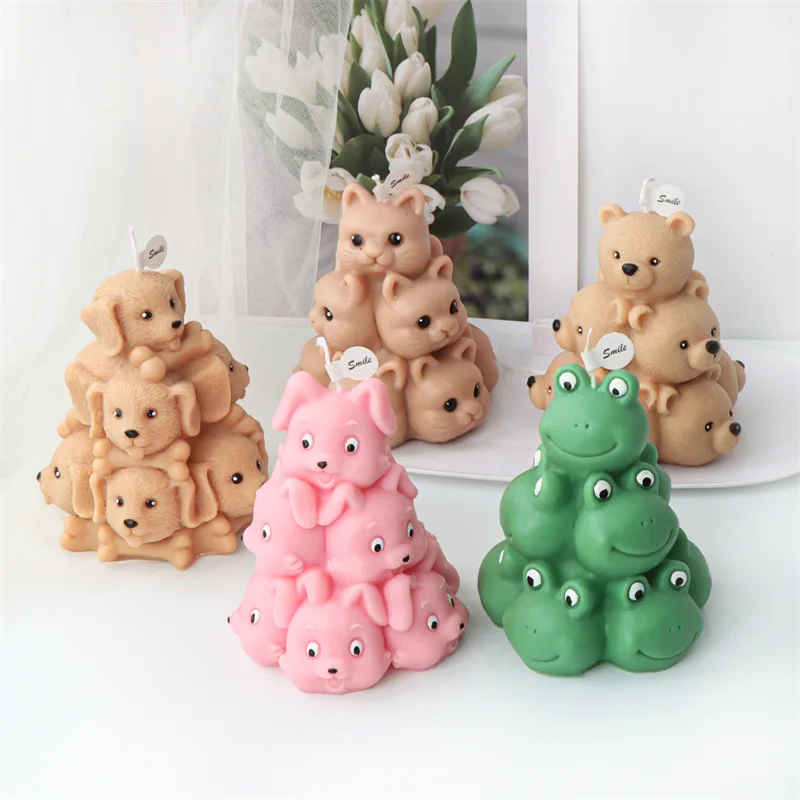 Stacking Animals Statue Candle Silicone Mold Craft Gifts Home Decor DIY Plaster Candle Making Cat Dog Bear Frog Bunny Resin Mold
Stacking Animals Statue Candle Silicone Mold Craft Gifts Home Decor DIY Plaster Candle Making Cat Dog Bear Frog Bunny Resin Mold