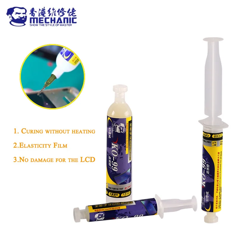 20CC Mechanic KO-99 White Liquid Glue For Mobile iPhone Tablet Screen Middle Frame Adhesive Repair Glue Stents Bezel Adhesives
20CC Mechanic KO-99 White Liquid Glue For Mobile iPhone Tablet Screen Middle Frame Adhesive Repair Glue Stents Bezel Adhesives