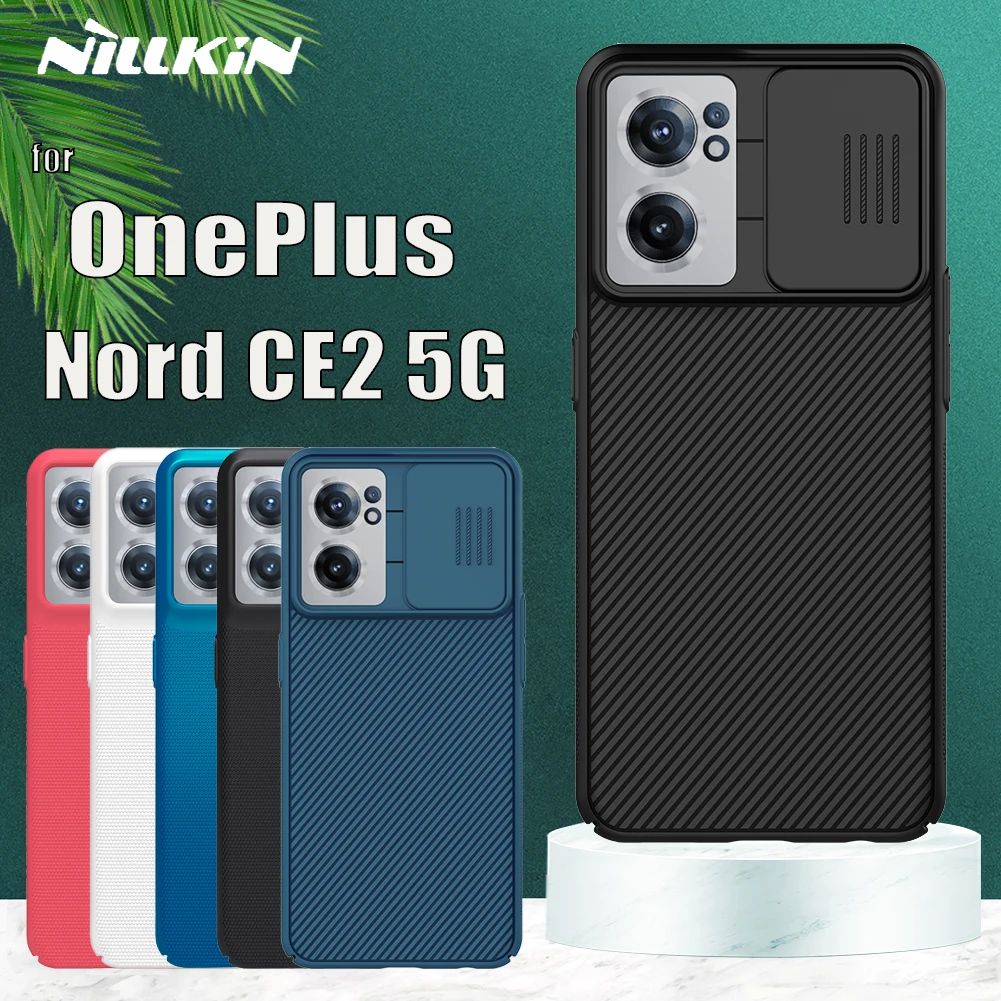 

For OnePlus Nord CE2 5G Case Nillkin Slide Lens Camera Protect Privacy Hard PC Frosted Shield Back Cover on One Plus Nord CE 2
