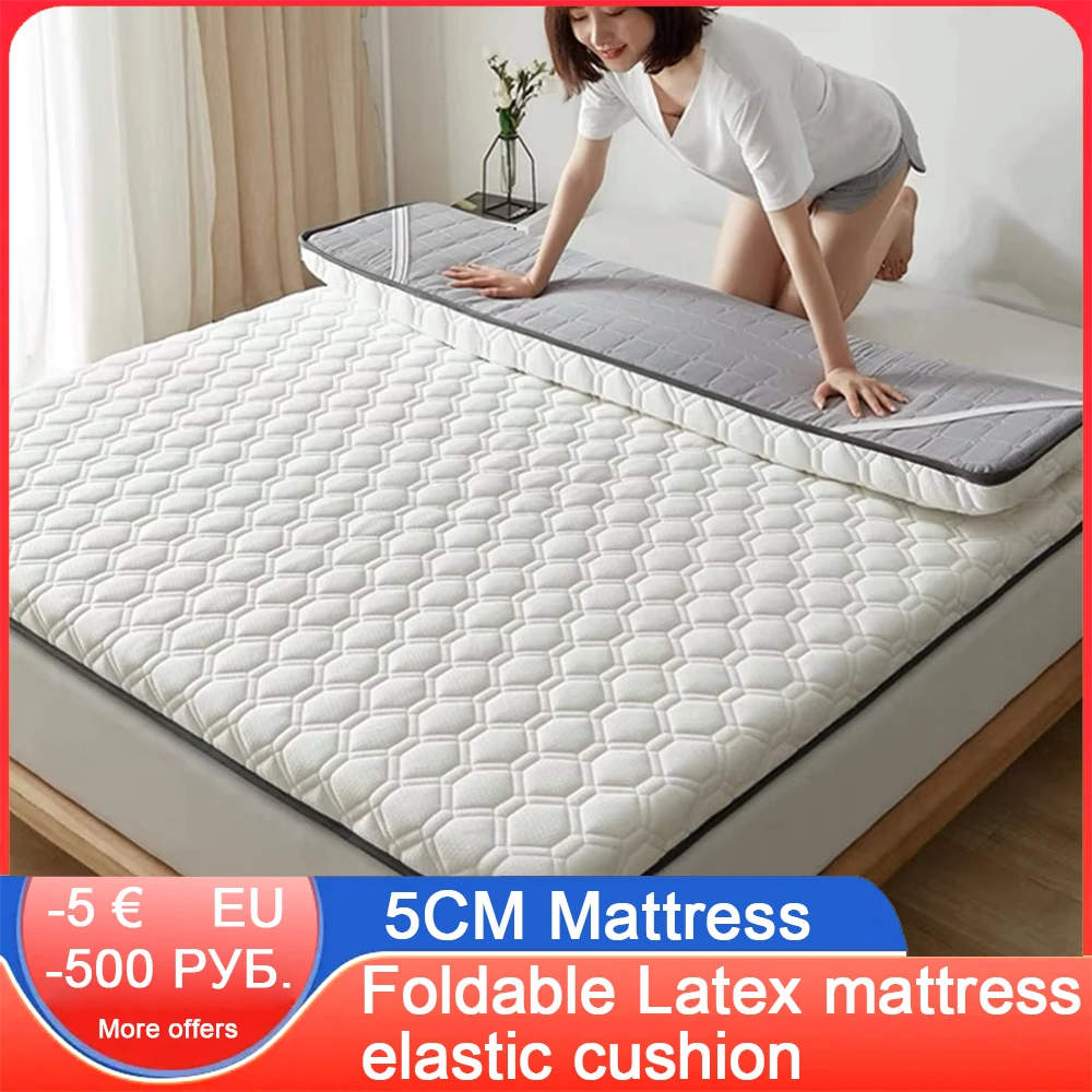 Latex Mattress Elastic Cushion Home Foldable Comfortable Single Double Soft Tatami Sleeping Pad Spring Autumn Sponge Cushion Mat
Latex Mattress Elastic Cushion Home Foldable Comfortable Single Double Soft Tatami Sleeping Pad Spring Autumn Sponge Cushion Mat