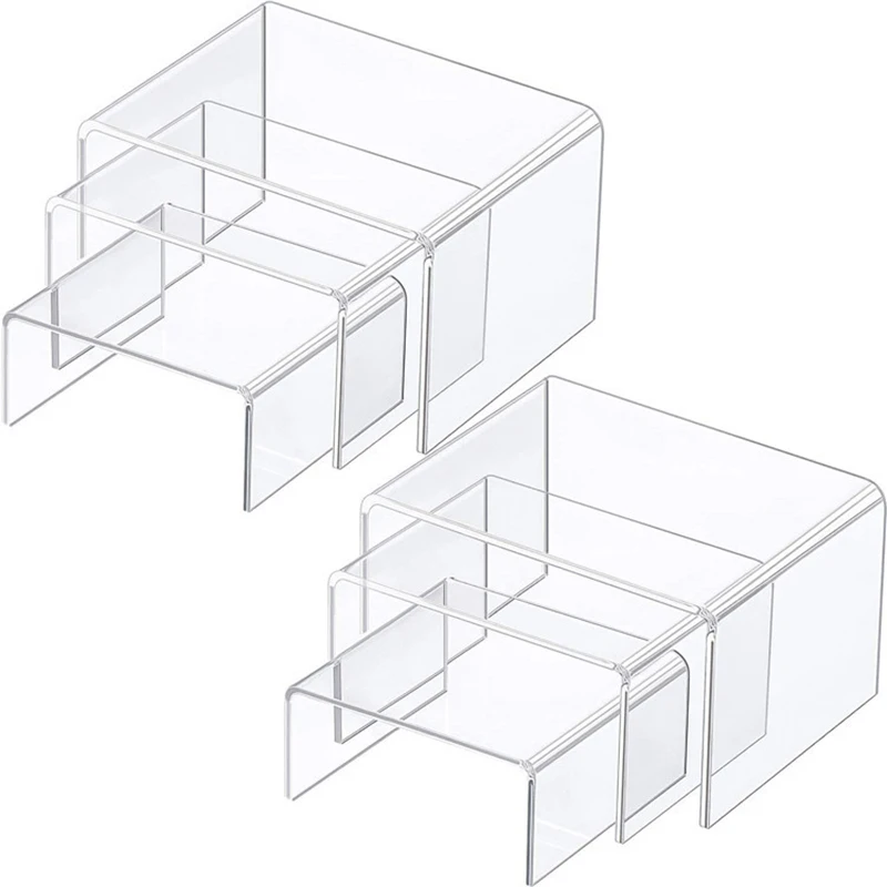 3 Sets Acrylic Display Risers Clear Product Stand Jewelry Display Riser Shelf Showcase Fixtures For Dessert Cupcake Display 
3 Sets Acrylic Display Risers Clear Product Stand Jewelry Display Riser Shelf Showcase Fixtures For Dessert Cupcake Display