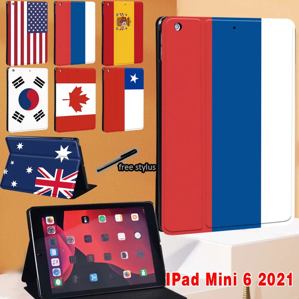 For IPad Mini 6 Case 2021 National Flag Series Pattern Cover for IPad Mini 6th Generation 8.3 Inch Folding Stand Case Cover
For IPad Mini 6 Case 2021 National Flag Series Pattern Cover for IPad Mini 6th Generation 8.3 Inch Folding Stand Case Cover