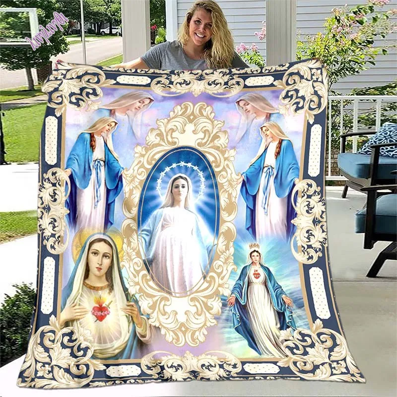 Statue of liberty Jesus Virgin Mary soft blanket Baby Baptism Blanket bedding flannel living room / bedroom warm blanket bedding
Statue of liberty Jesus Virgin Mary soft blanket Baby Baptism Blanket bedding flannel living room / bedroom warm blanket bedding