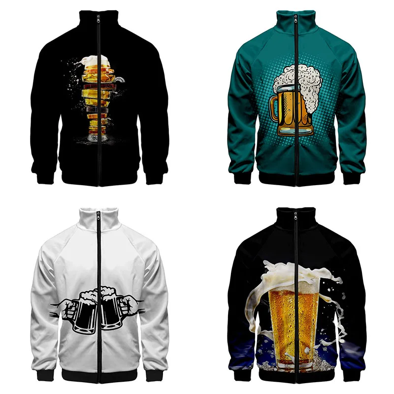 3d Print Stand Collar Hoodie Funny Beer Fashion Men Women Zipper Hoodies Jackets Long Sleeve Zip Up Harajuku 3D Sweatshirts Tops
3d Print Stand Collar Hoodie Funny Beer Fashion Men Women Zipper Hoodies Jackets Long Sleeve Zip Up Harajuku 3D Sweatshirts Tops
