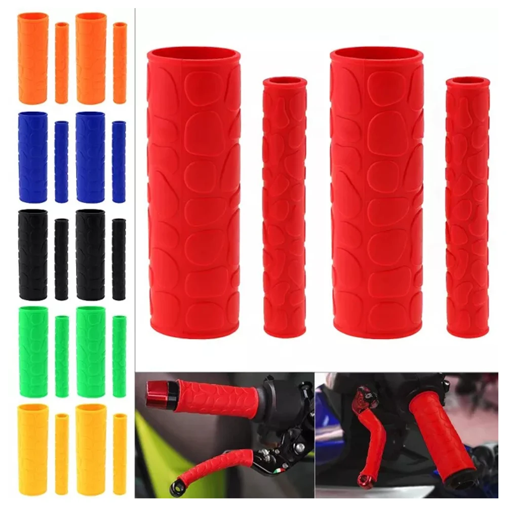 2Pairs Motorcycle E-Bike Bycycle Handlebar Grip Brake Handle Silicone Sleeve Soft TRP Anti-bacteria Non-slip End Grip 6 Colors
2Pairs Motorcycle E-Bike Bycycle Handlebar Grip Brake Handle Silicone Sleeve Soft TRP Anti-bacteria Non-slip End Grip 6 Colors