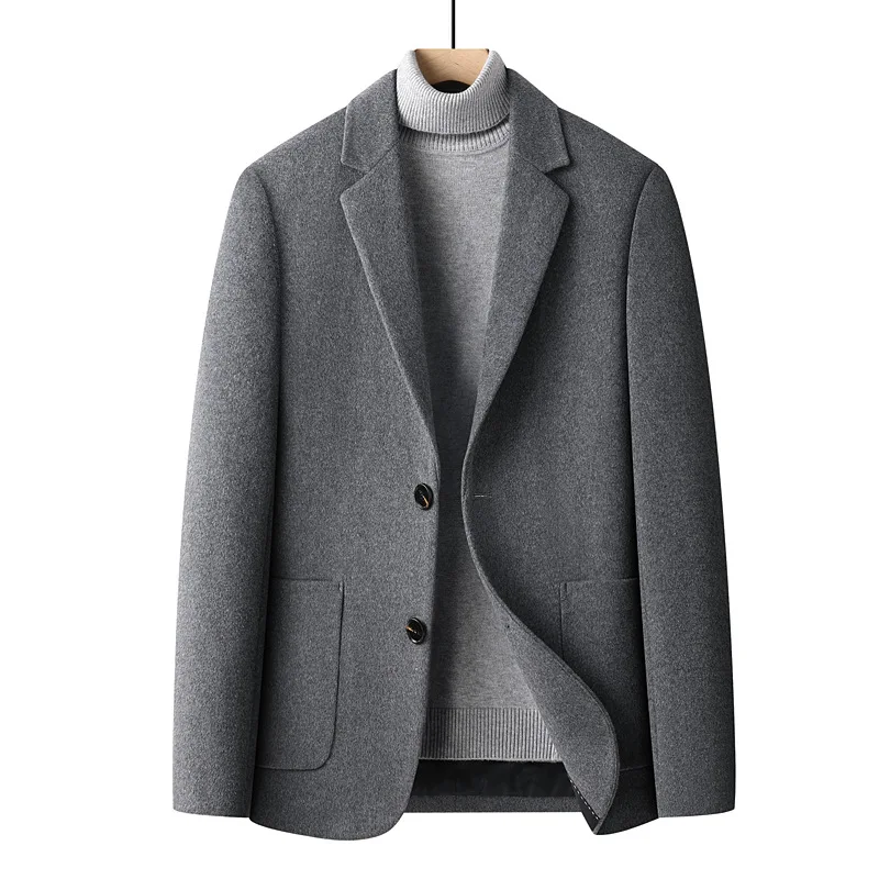 Men's Gray Woolen Blazer Jacket Single Breasted Slim Fit Winter Cashmere Blazers Formal Business Wool Blend Sport Coat Jacket
Men's Gray Woolen Blazer Jacket Single Breasted Slim Fit Winter Cashmere Blazers Formal Business Wool Blend Sport Coat Jacket