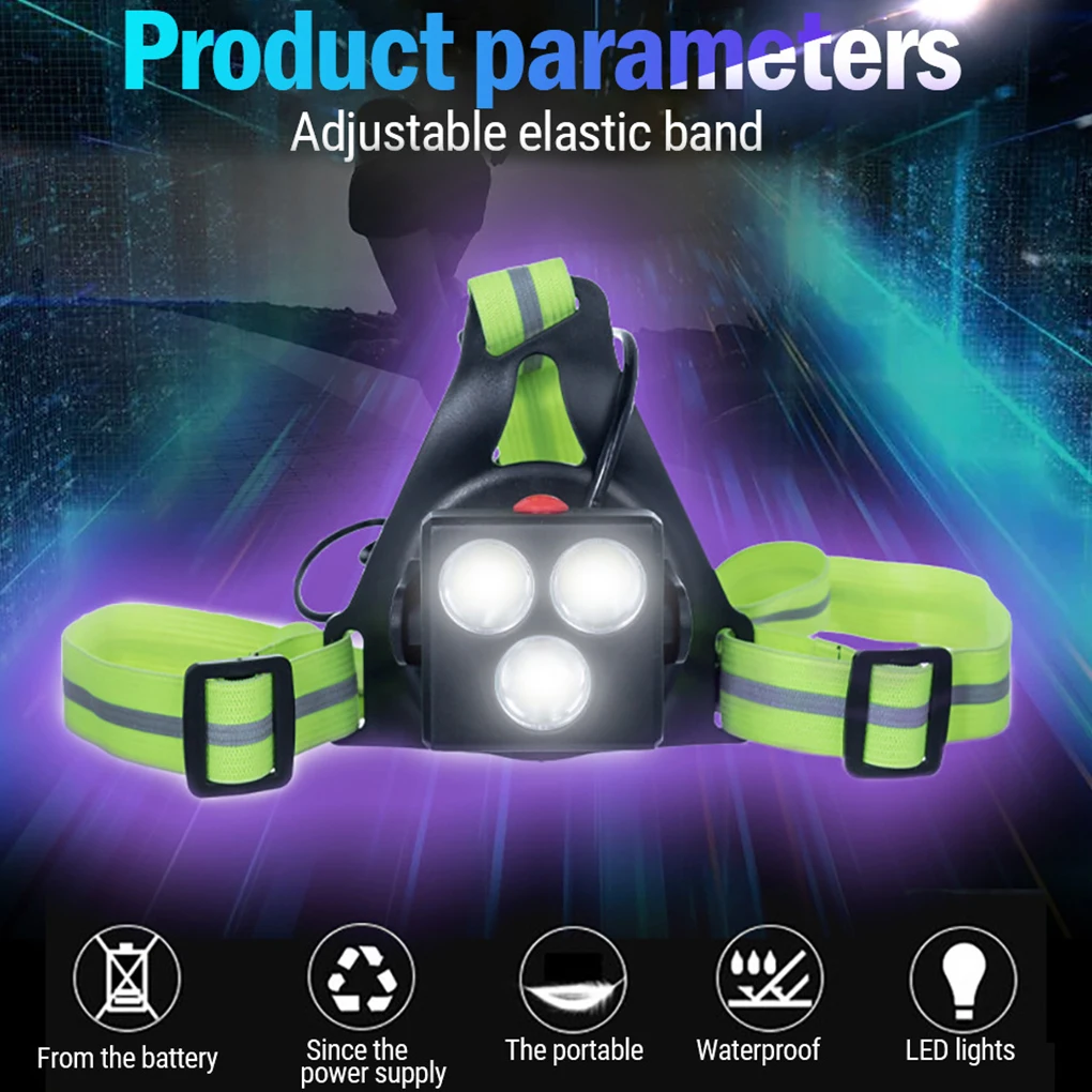Running Chest LED Light Rechargeable Security Warning Lamp 3 Modes Adjustable Beam Lamp Flashlight Mountaineering Accessories
Running Chest LED Light Rechargeable Security Warning Lamp 3 Modes Adjustable Beam Lamp Flashlight Mountaineering Accessories