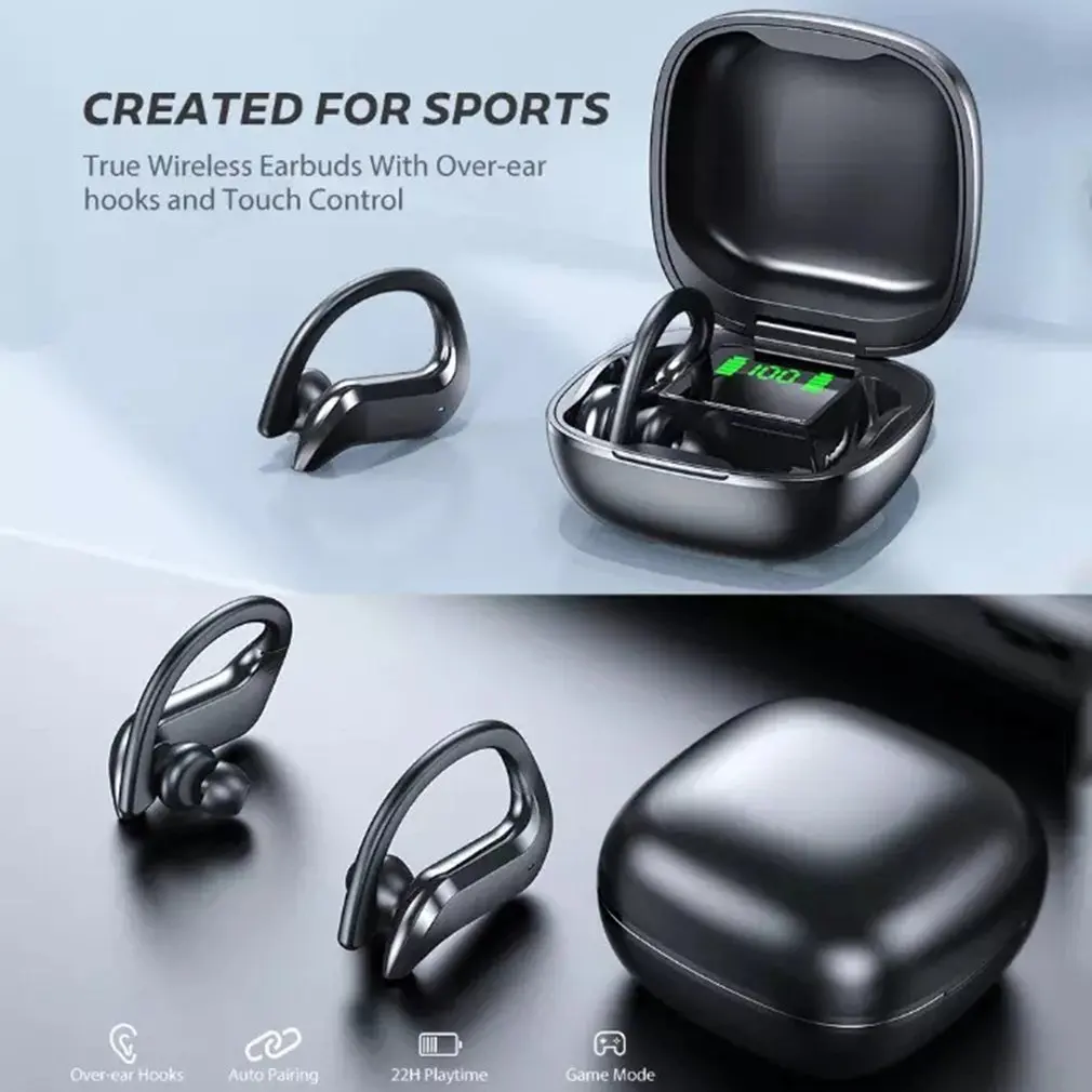 Earphone Wireless Headphone Earbuds Microphone Headset Wireless Headset MD03 Ear Hook Wireless Waterproof Smart Sports Headset
Earphone Wireless Headphone Earbuds Microphone Headset Wireless Headset MD03 Ear Hook Wireless Waterproof Smart Sports Headset
