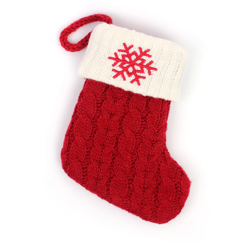 Christmas Sock Knitting Red Snowflake Letter Wool Knitting Christmas Pendant Gift Bag Christmas Tree Decoration Gift
Christmas Sock Knitting Red Snowflake Letter Wool Knitting Christmas Pendant Gift Bag Christmas Tree Decoration Gift