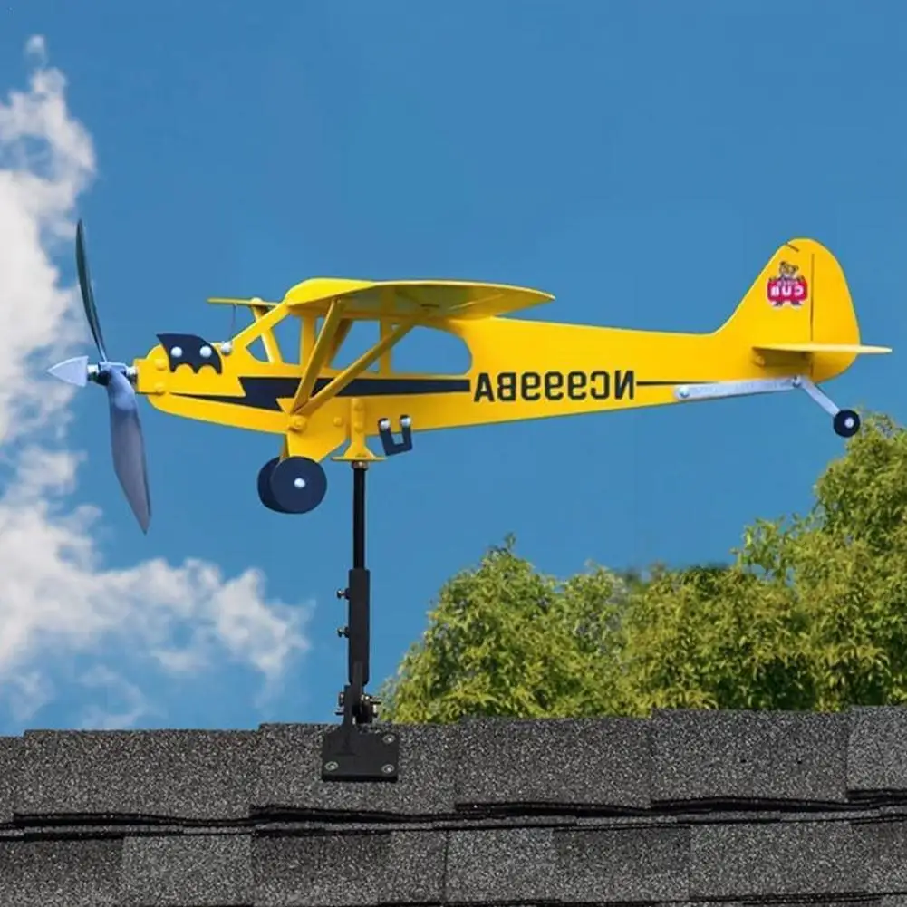 Yellow Piper J3 Cub Airplane Weather Vane Outdoor Garden Aircraft Decoration Plug-in Vane Weather Decor Plug Roof Wind Spin K6s7
Yellow Piper J3 Cub Airplane Weather Vane Outdoor Garden Aircraft Decoration Plug-in Vane Weather Decor Plug Roof Wind Spin K6s7