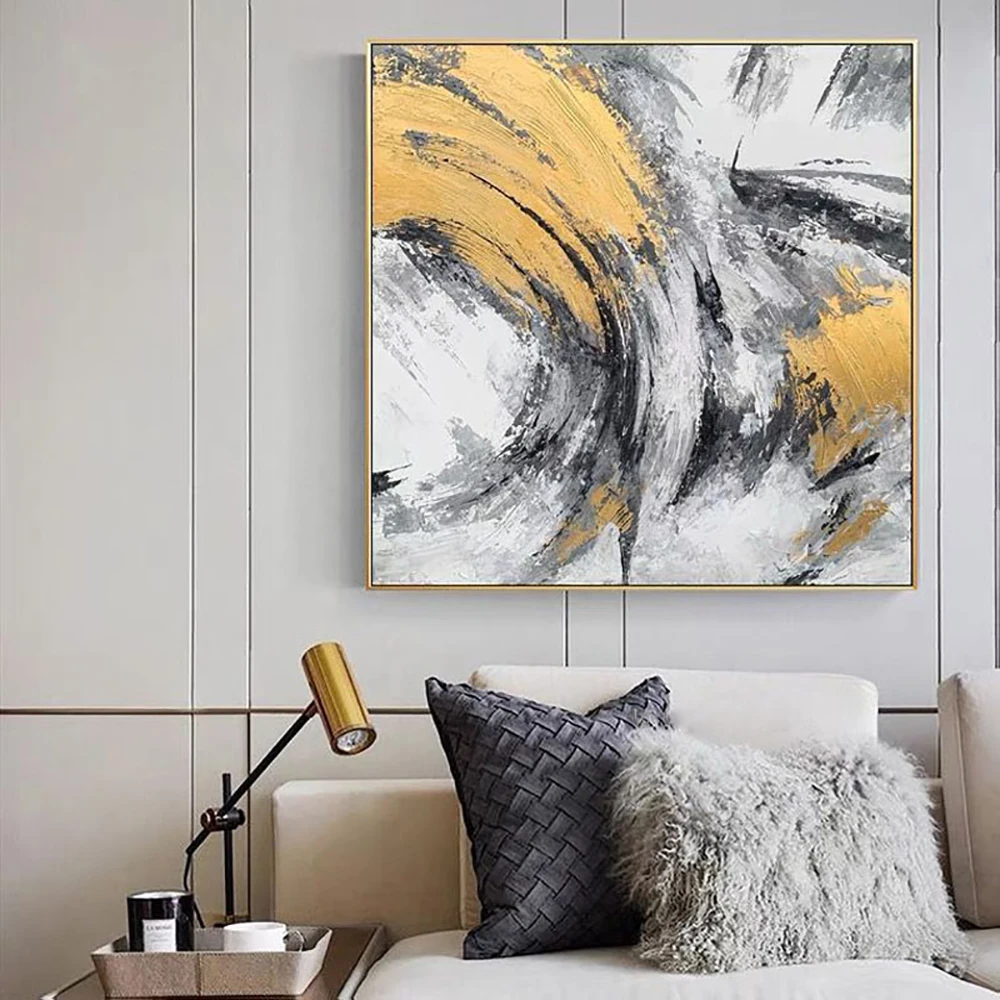 Hand Painted Abstract Oil Painting For Living Room Bedroom Decor No Framed Modern Home Wall Art Decorative Painting On Canvas
Hand Painted Abstract Oil Painting For Living Room Bedroom Decor No Framed Modern Home Wall Art Decorative Painting On Canvas