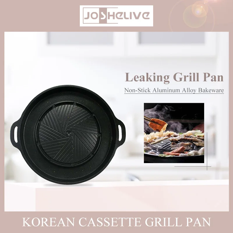 Non-stick Aluminum Alloy Round Shabu-grilled Pan Korean Cassette Grill Pan Hot Pot Oil Leaking Pan Camping BBQ Grilling Tools
Non-stick Aluminum Alloy Round Shabu-grilled Pan Korean Cassette Grill Pan Hot Pot Oil Leaking Pan Camping BBQ Grilling Tools