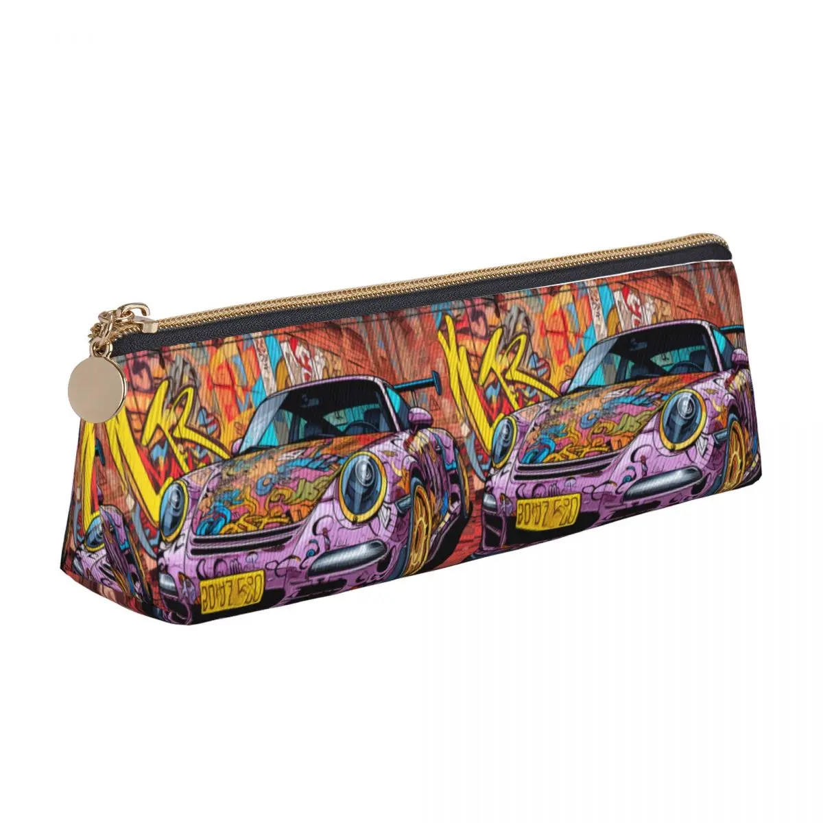 Classic Sports Car Triangle Pencil Case Wall Graffiti Various Styles Back to School Pencil Box Teenager Retro Leather Pen Bag
Classic Sports Car Triangle Pencil Case Wall Graffiti Various Styles Back to School Pencil Box Teenager Retro Leather Pen Bag