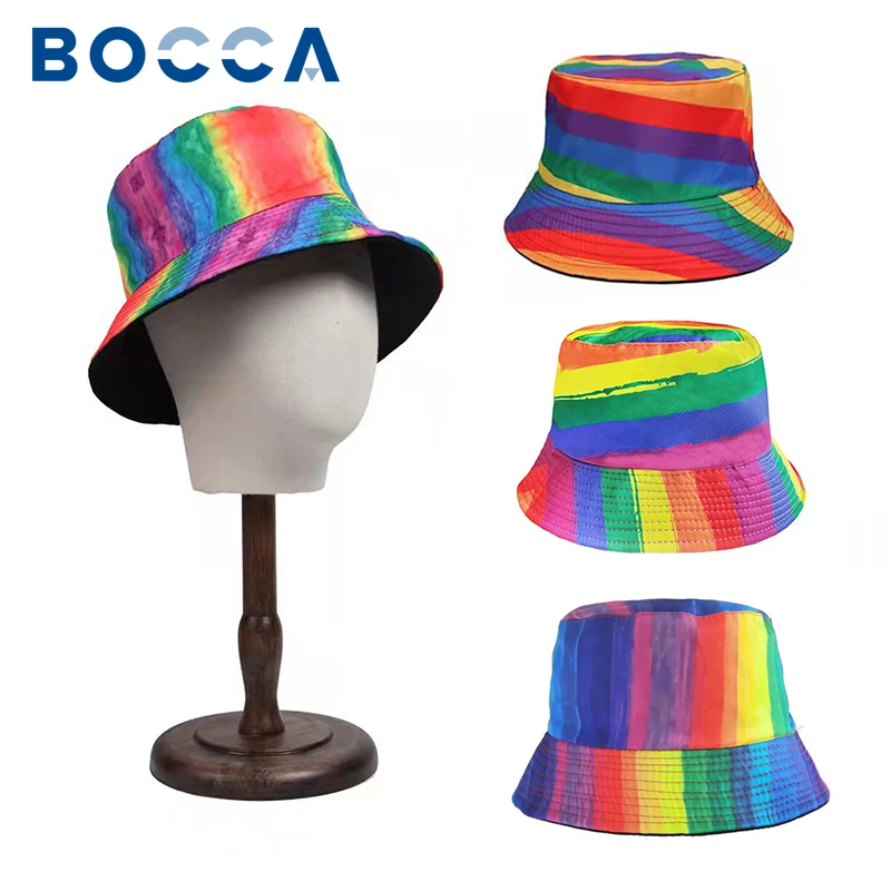 Bocca Rainbow Bucket Hat Panama Fisherman Hats For Men Women Double Sides Foldable Reversible Unisex Summer Outdoor Travel Cap
Bocca Rainbow Bucket Hat Panama Fisherman Hats For Men Women Double Sides Foldable Reversible Unisex Summer Outdoor Travel Cap