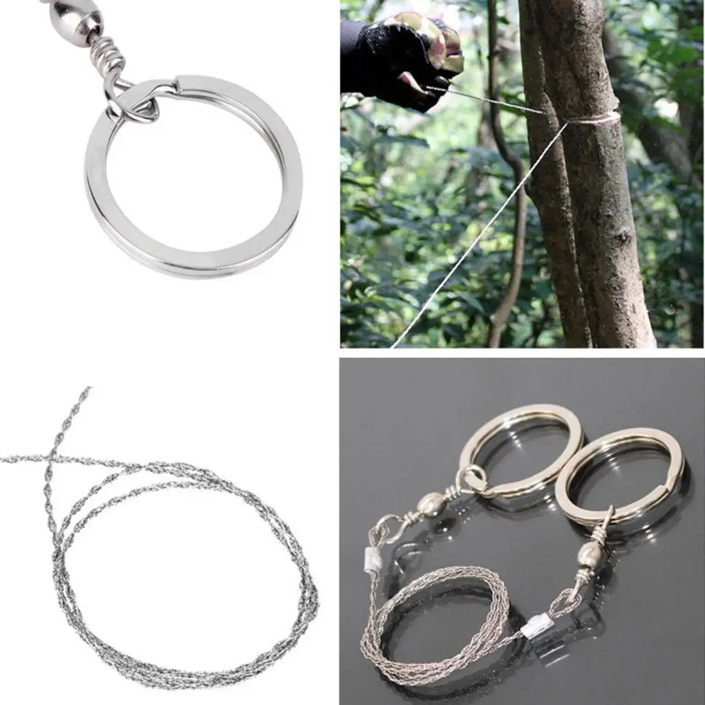 Steel Wire Emergent Survival Wire Saw Camp Hike Outdoor Mountain climb Cut Hunt Fish hand Tool Fretsaw Bushcraft Kit
Steel Wire Emergent Survival Wire Saw Camp Hike Outdoor Mountain climb Cut Hunt Fish hand Tool Fretsaw Bushcraft Kit