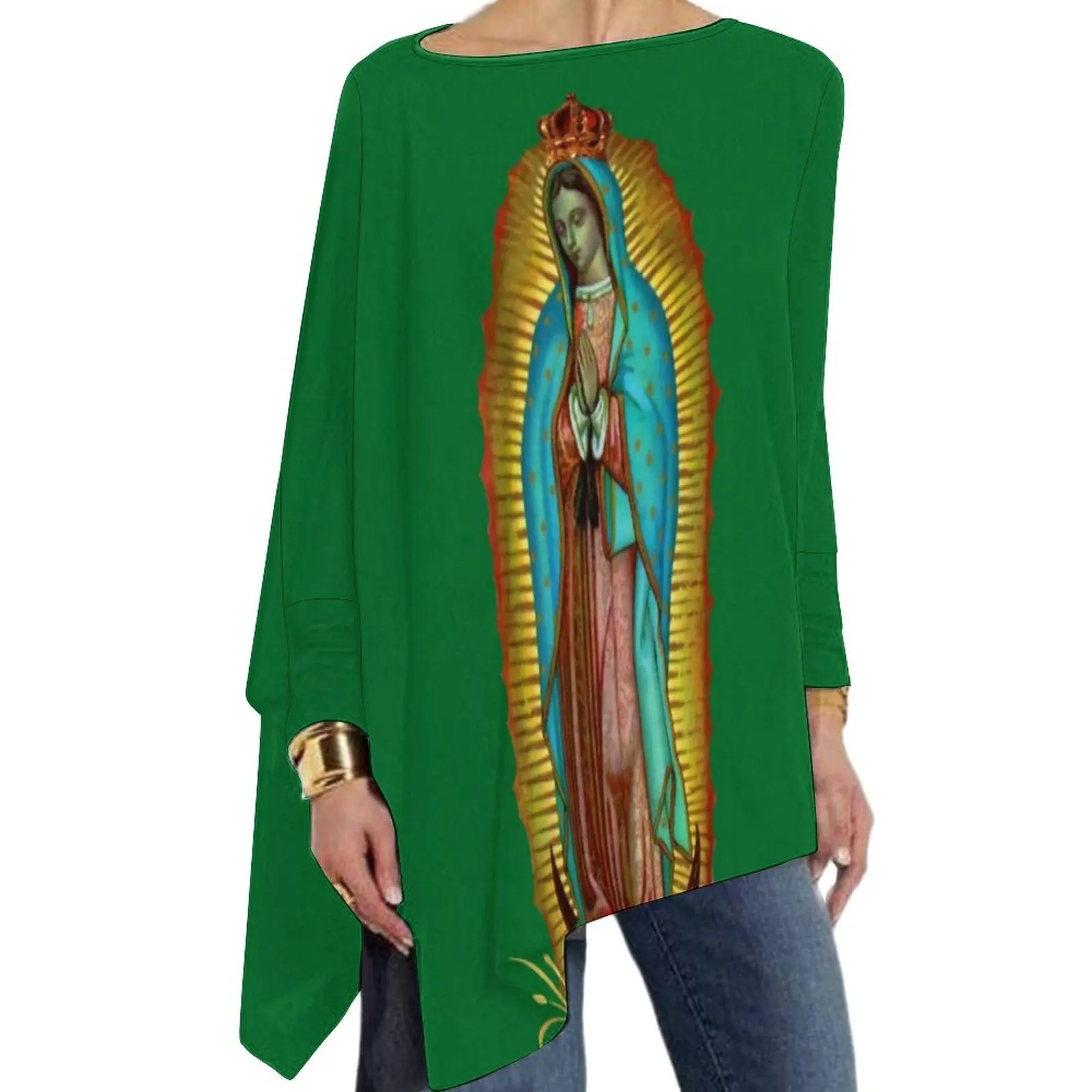 Virgin Mary T Shirt Mexican Virgin Funny Long Sleeve T-Shirts Women Street Style Tshirt Big Size Printed Clothes
Virgin Mary T Shirt Mexican Virgin Funny Long Sleeve T-Shirts Women Street Style Tshirt Big Size Printed Clothes