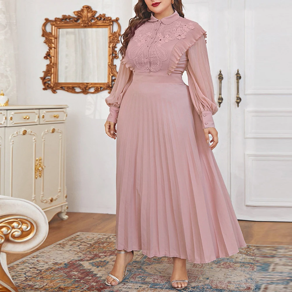 Women Plus Size Maxi Long Dresses Long Sleeve Soild Color Evening Party Dress Autumn Winter Arabic Turkey African Evening Party
Women Plus Size Maxi Long Dresses Long Sleeve Soild Color Evening Party Dress Autumn Winter Arabic Turkey African Evening Party