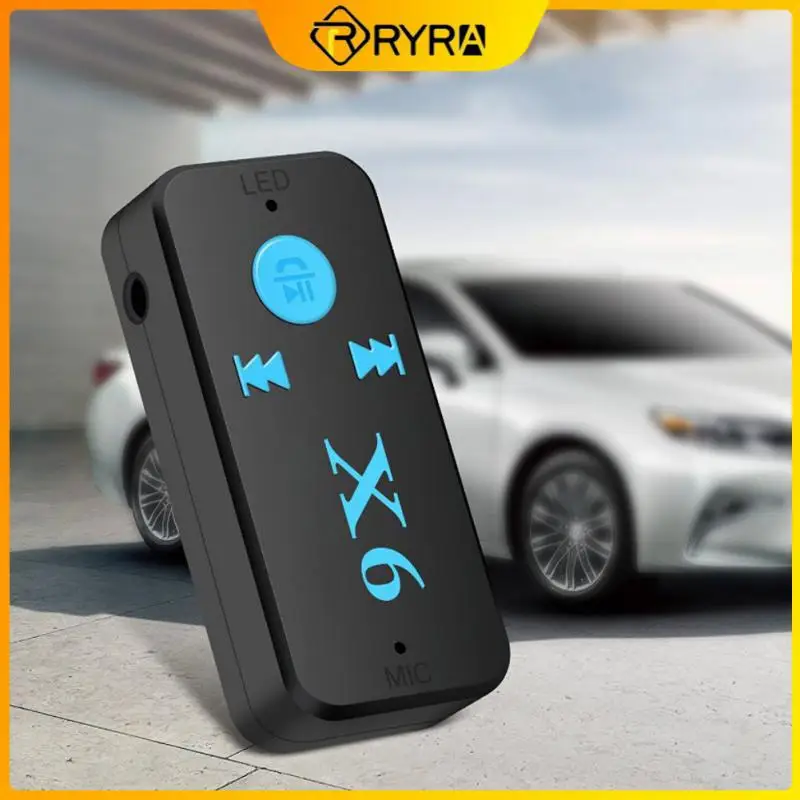 

RYRA Upgrade the new version 5.0 X6 plus car Bluetooth-compatible receiver 3.5mm interface audio bluetooth receiver