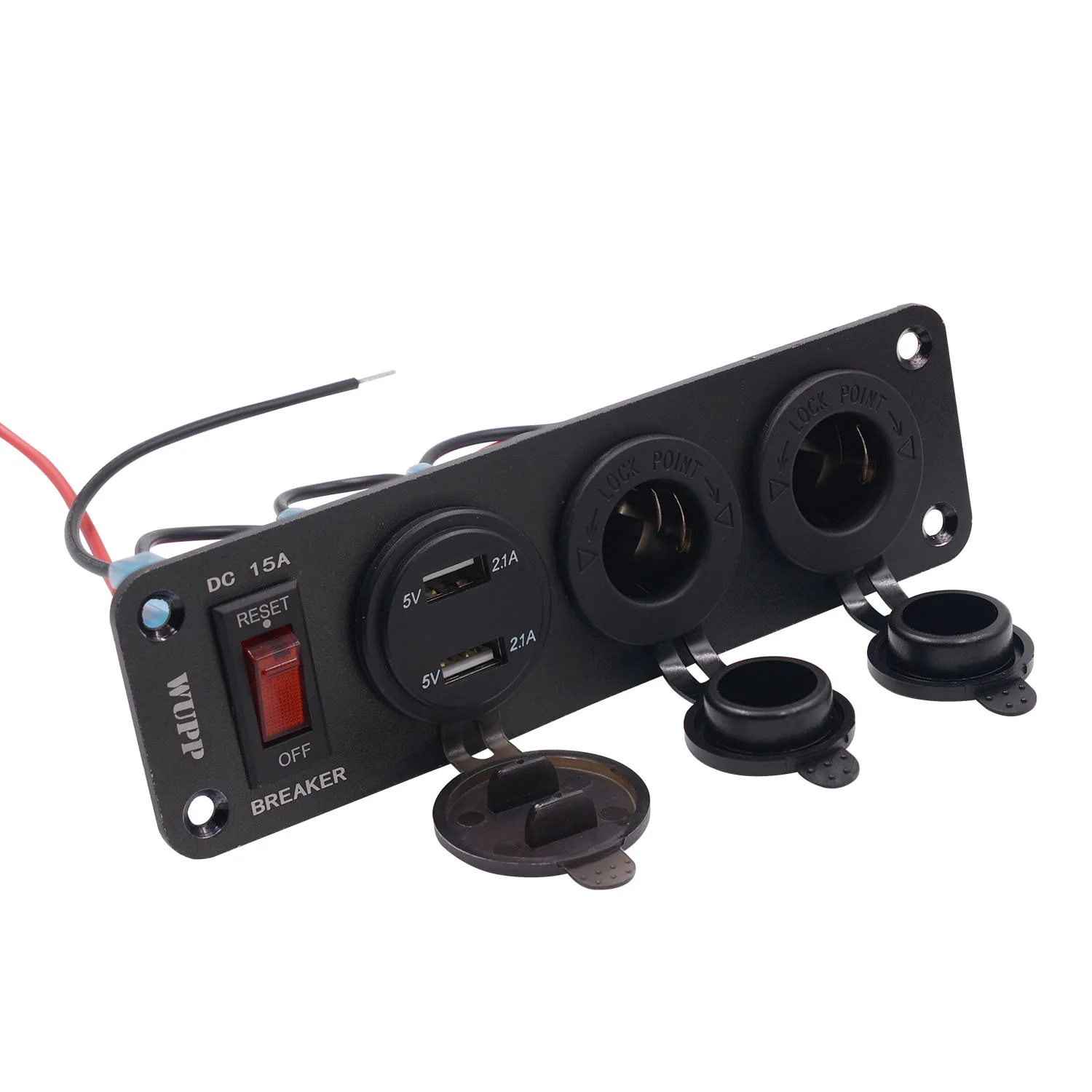 4 In 1 Dual USB Adapter Power Outlet With ON/OFF LED Digital Voltmeter Auto Cigarette Lighter Switch Socket For Boat Car Truck
4 In 1 Dual USB Adapter Power Outlet With ON/OFF LED Digital Voltmeter Auto Cigarette Lighter Switch Socket For Boat Car Truck